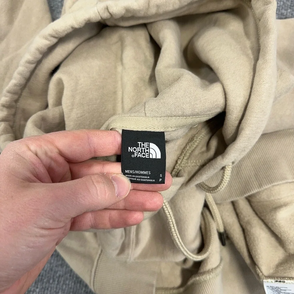 The North Face Hoodie‎ Men Small Khaki Tan Desert Camo Box Logo Fleece